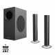 SOUNDBAR CRYSTAL AUDIO CASB 240 HD ΜΕ R/C 2-ΙΝ-1 BLACK 240W